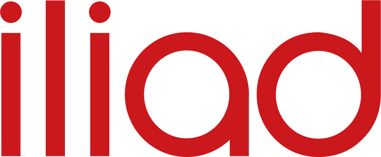L'immagine presenta il logo di iliad in grassetto, lettere minuscole rosse su uno sfondo trasparente, a simboleggiare come è possibile gestire il proprio account iliad in maniera semplice.