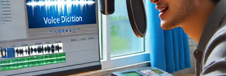 a man wearing headphones and using a computer