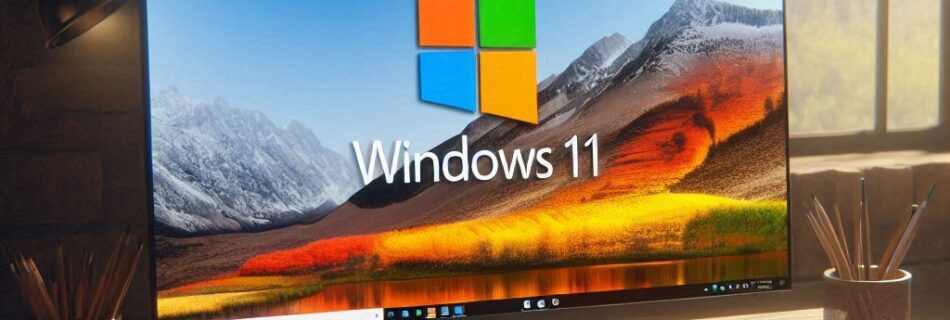 a computer on a desk