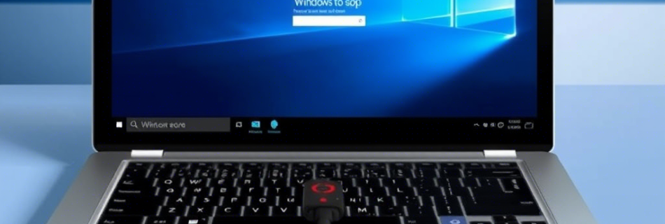 Immagine di un computer con windows to go in azione