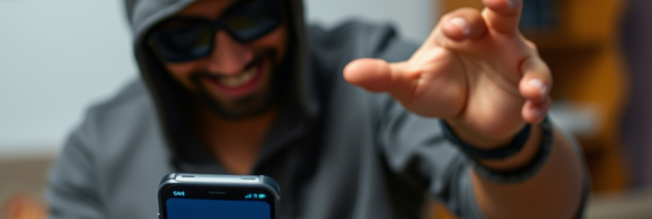 Immagine di un ladro che possiede la truffa ballerina per rubare il profilo altrui.