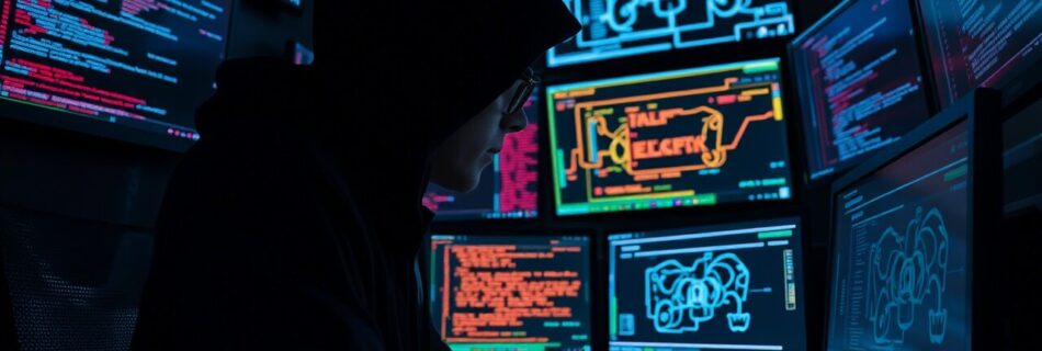 L'immagine mostra un hacker pronto a combattere un ransomware.