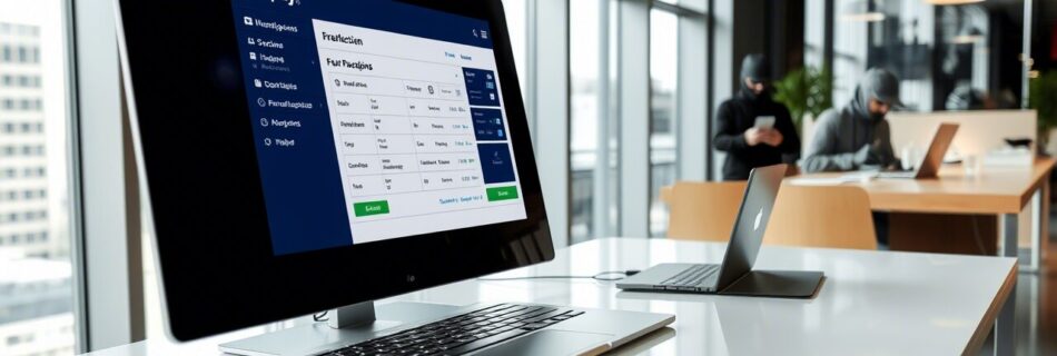 L'immagine mostra un computer con dei dati di satispay rubati e con il logo di fare attenzione al phishing.