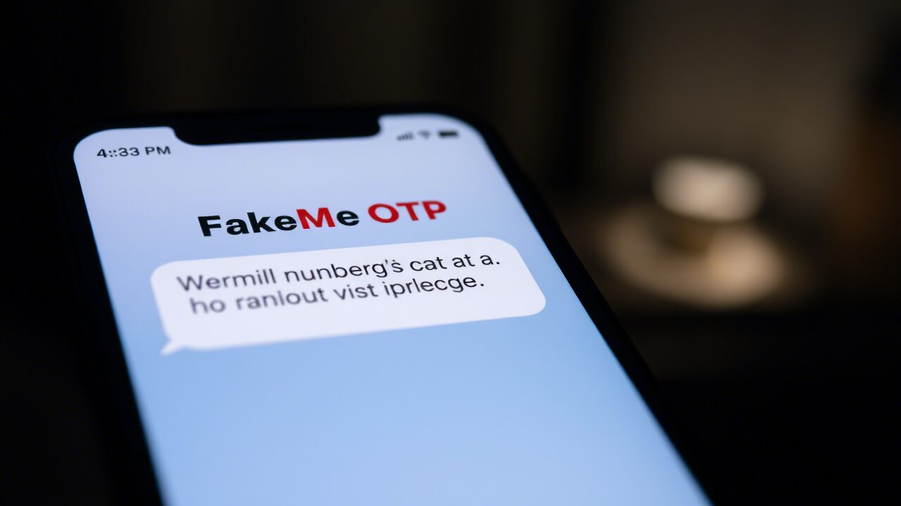 L'immagine mostra una truffa via otp su uno smartphone.