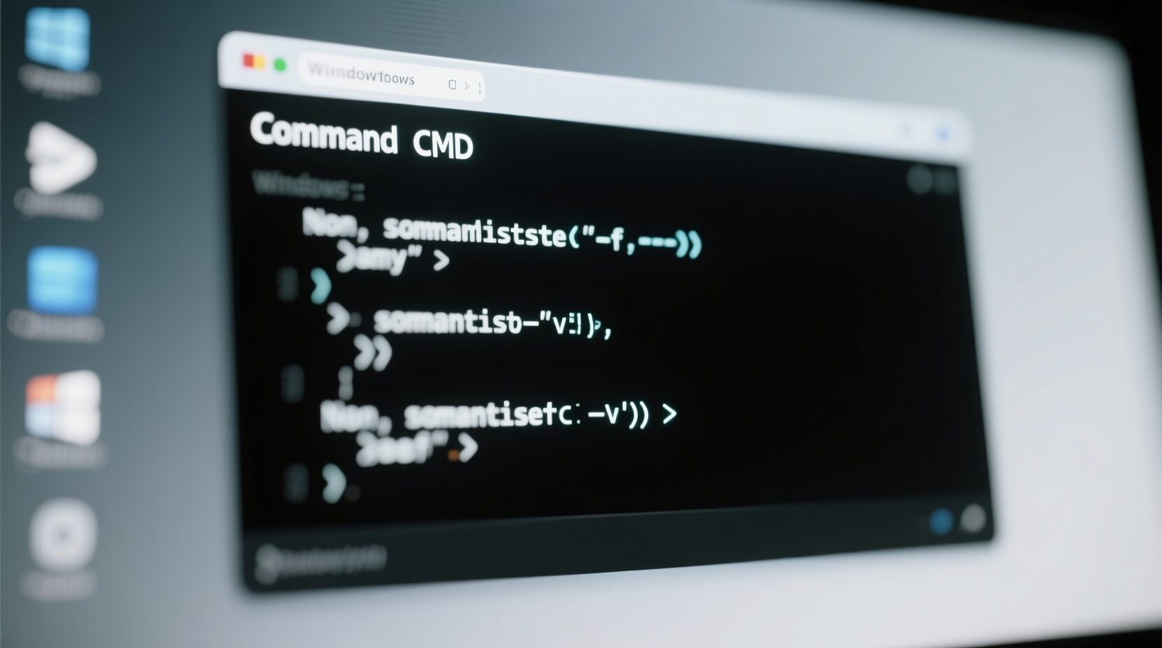 L'immagine mostra un terminale Windows programmato in fase di avvio.
