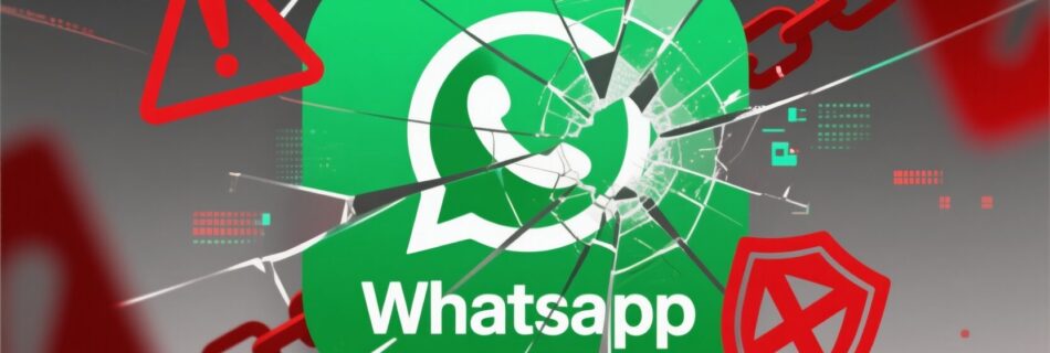 L'immagine mostra il logo di whatsapp con tentativo di truffa.