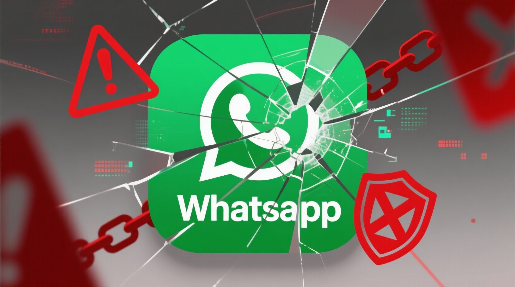 L'immagine mostra il logo di whatsapp con tentativo di truffa.