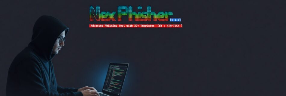 L'immagine mostra un hacker whitehat che mostra come usare nexphisher strumento etico.