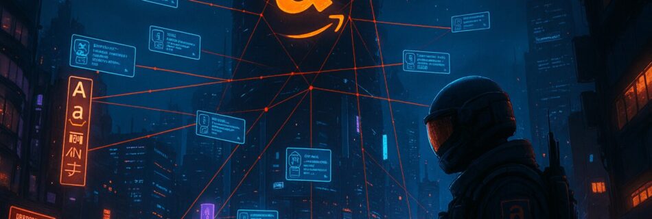 L'immagine mostra Amazon ha avviato una campagna aggressiva per diffondere strumenti di sorveglianza basati su intelligenza artificiale tra le forze speciali e di polizia.