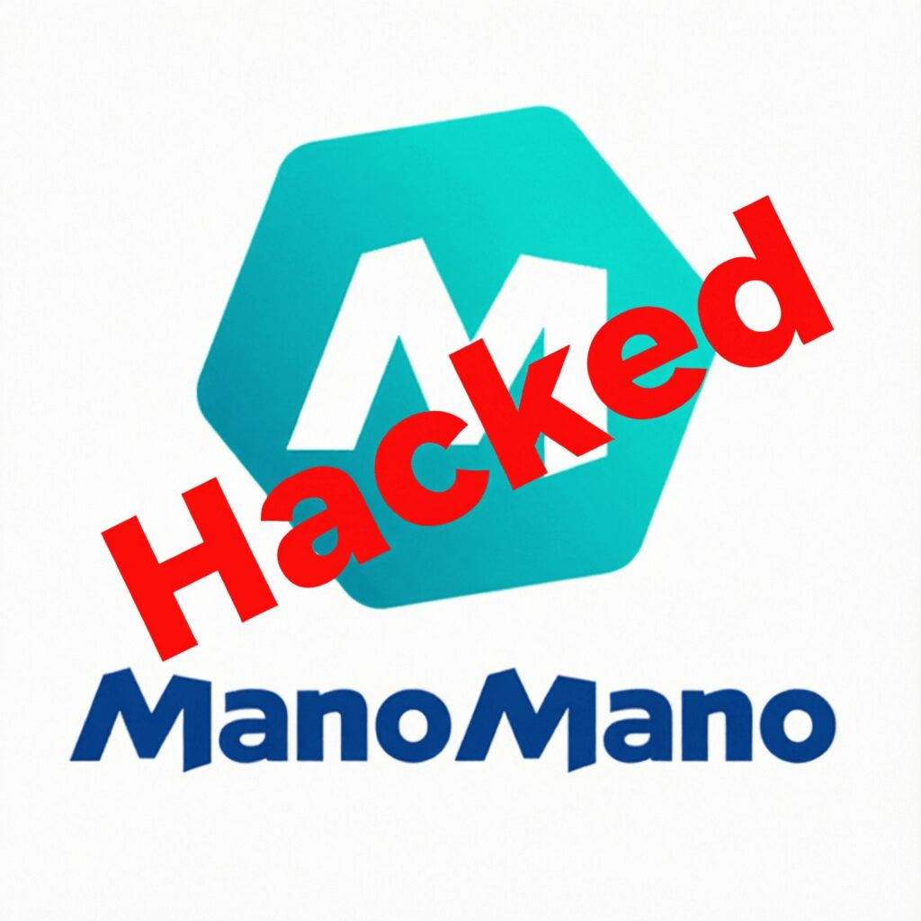 L'immagine mostra il logo di manomano.it a cui sono stati sottratti i dati da un attacco informatico.