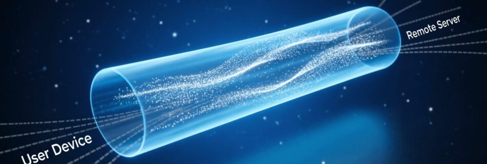 L'immagine mostra un tunnel vpn e quale vpn scegliere per iphone.