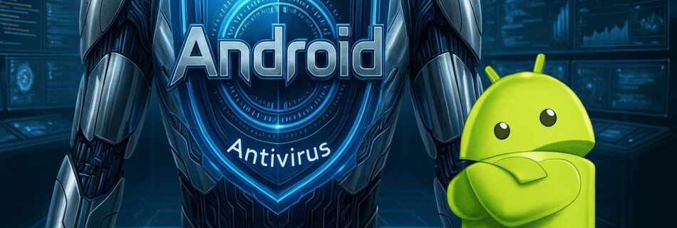 L'immagine mostra lo scudo di un antivurs con logo android presente.