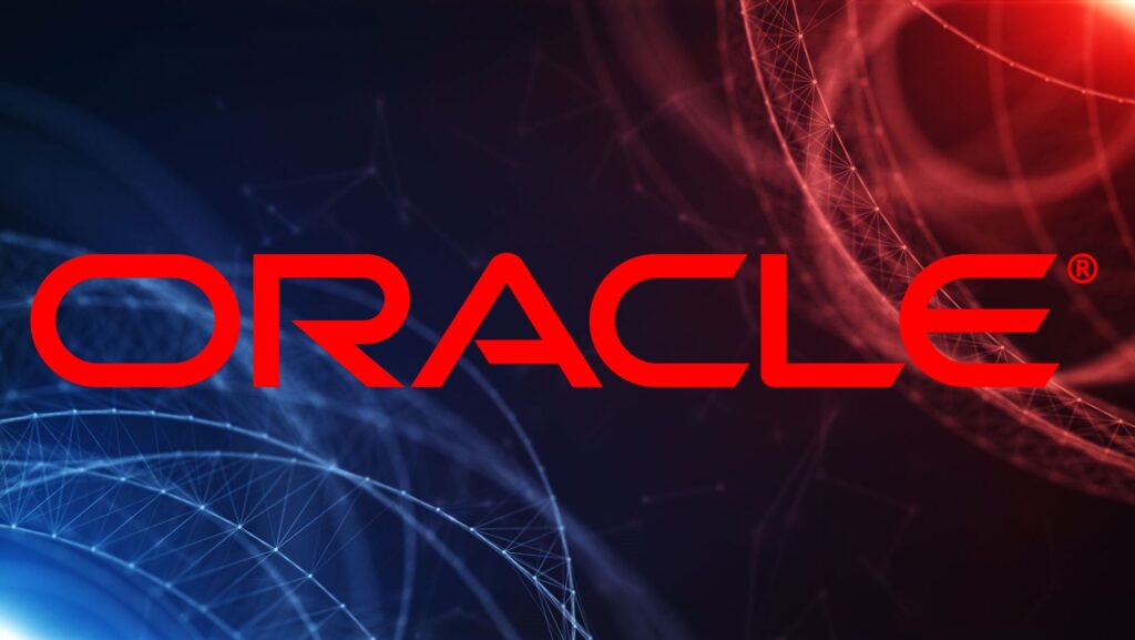 L'immagine mostra il logo di oracle azienda che a subito attacchi informatici.