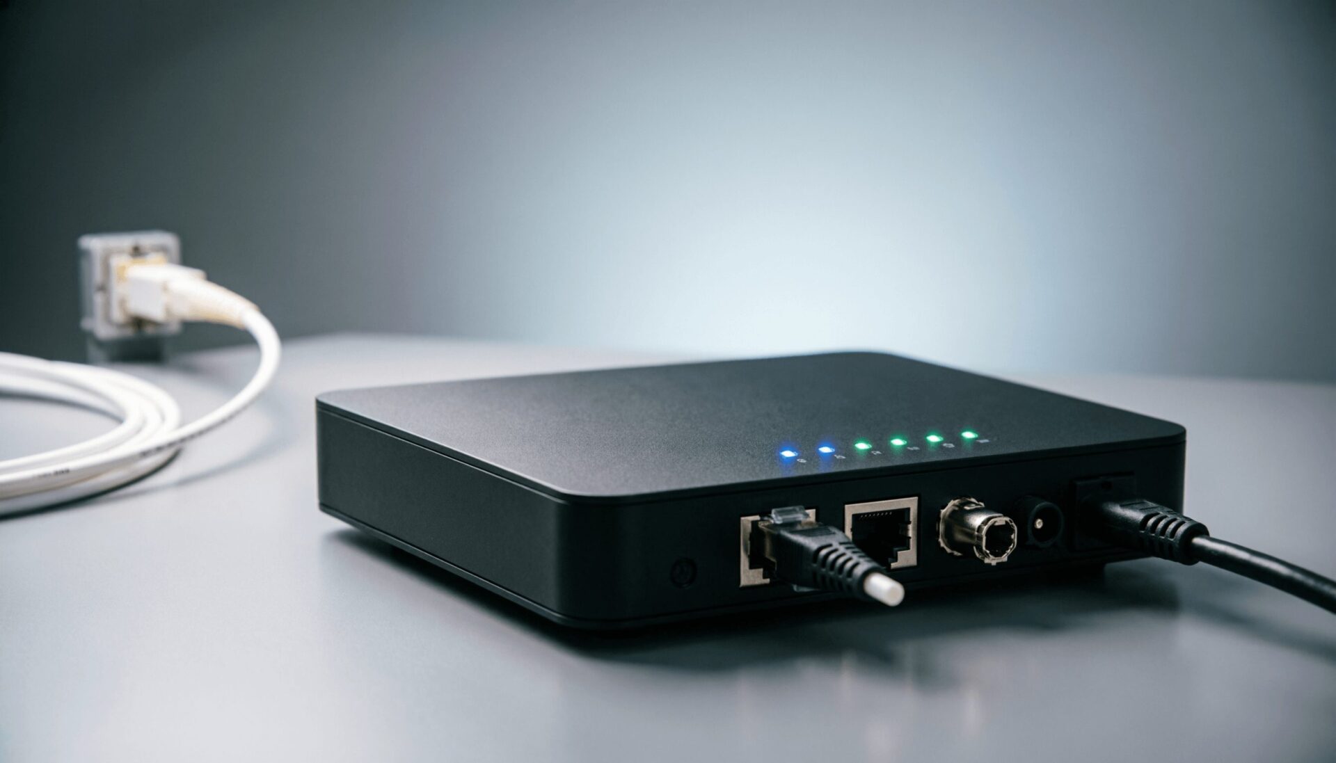 L'immagine mostra un router in fibra ffth 2026.