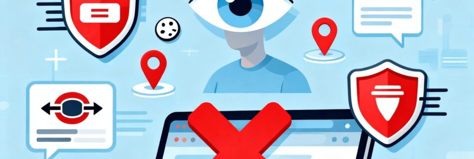 L'immagine mostra come evitare tracciamento online facilmente.