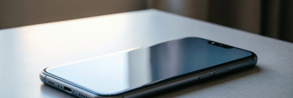 L'immagine mostra uno smartphone su un tavolo.