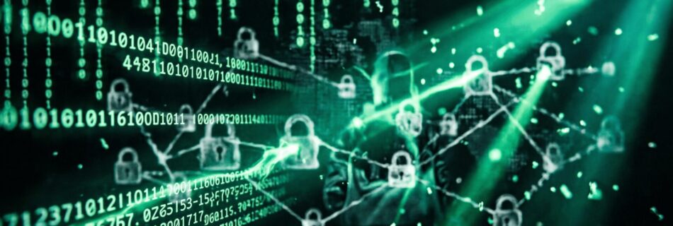 L'immagine mostra uno stile hacker di cyberattacchi 2026