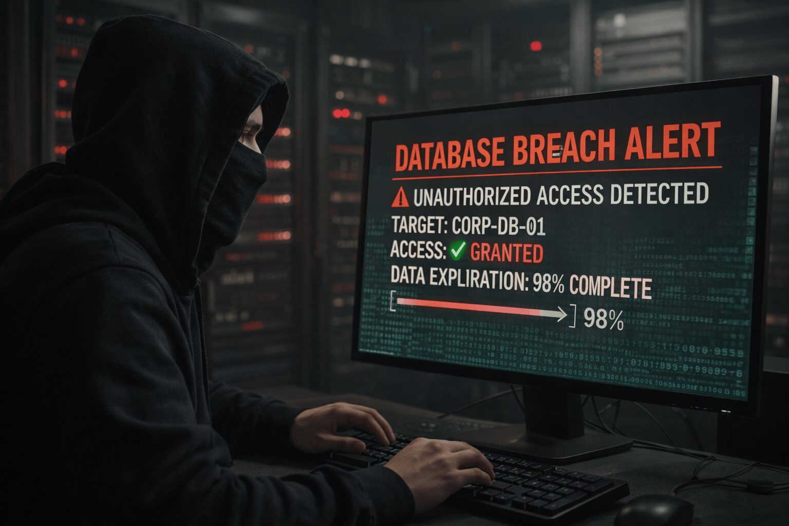 L'immagine mostra un databreach violato.