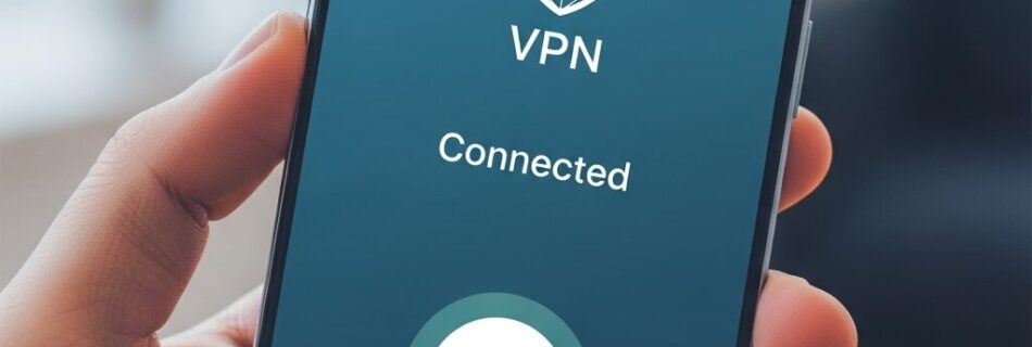 L'immagine mostra una vpm in funzione su android.