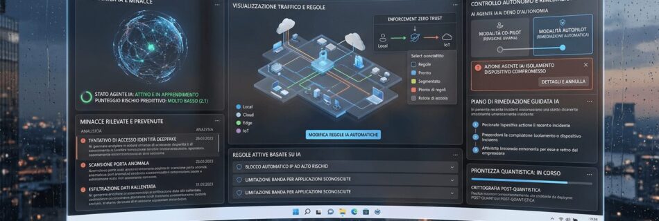 L'immagine mostra un firewall su windows avanzato del 2026.