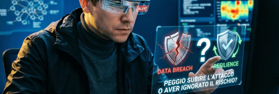 L'immagine mostra come un hacker prova a violare un databreach