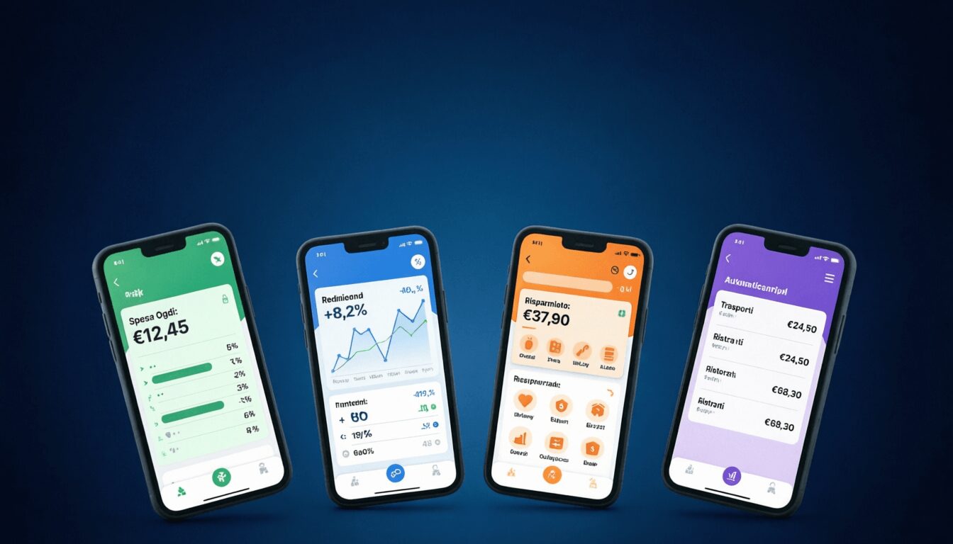 L'immagine mostra delle app per risparmiare soldi nel 2026 per smartphone.