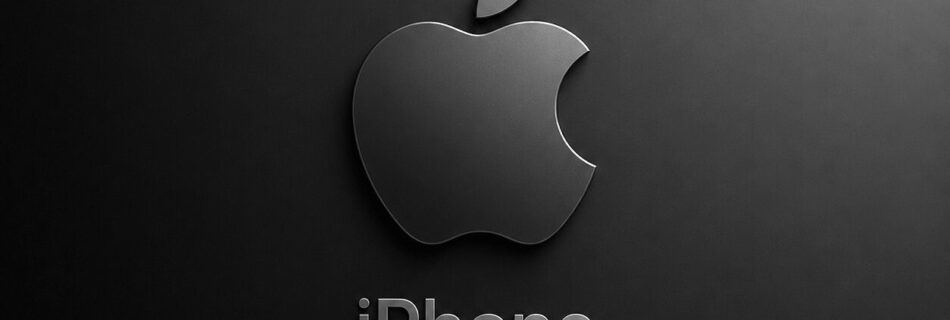l'immagine mostra il logo apple con la scritta iphone