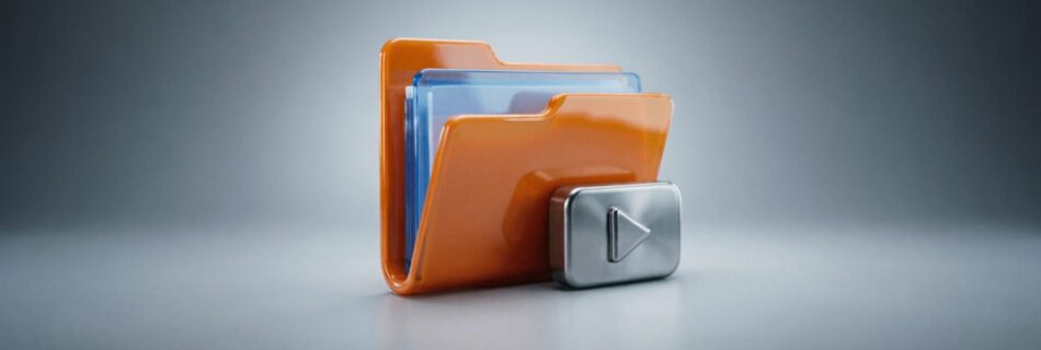 L'immagine mostra File manager and video player sfondo di un app di cristian gallo.