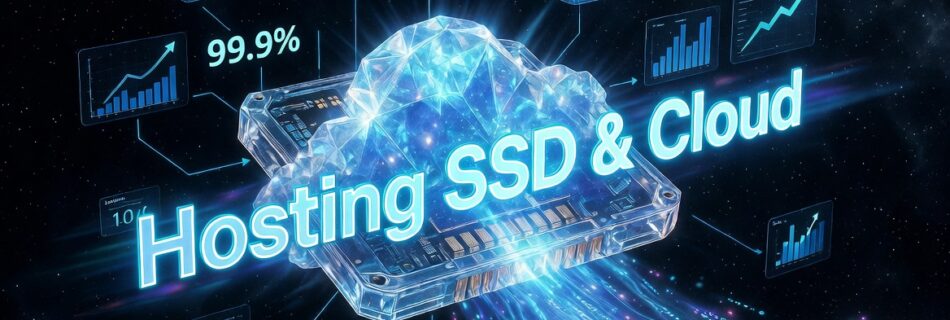 L'immagine mostra un sistema di hosting ssd o cloud da scegliere.