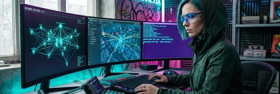L'immagine mostra un hacker alle prese nel 2026.