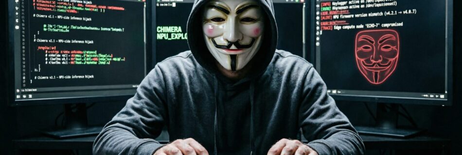 L'immagine mostra un hacker che si presenta con il virus invisibile agli antiviurs.