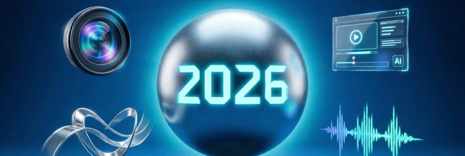 L'immagine mostra degli strumenti del 2026 per creare video con IA.