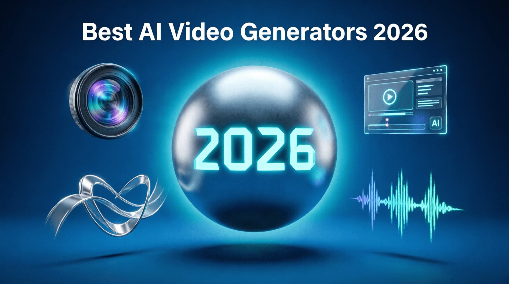 L'immagine mostra degli strumenti del 2026 per creare video con IA.