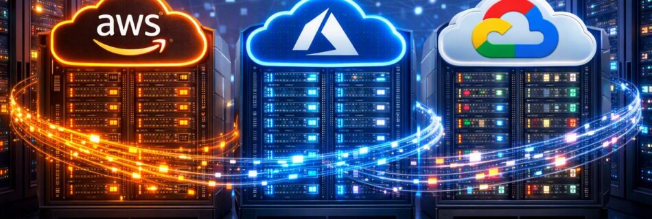 L'immagine mostra servizi cloud di aws amazon e altri.