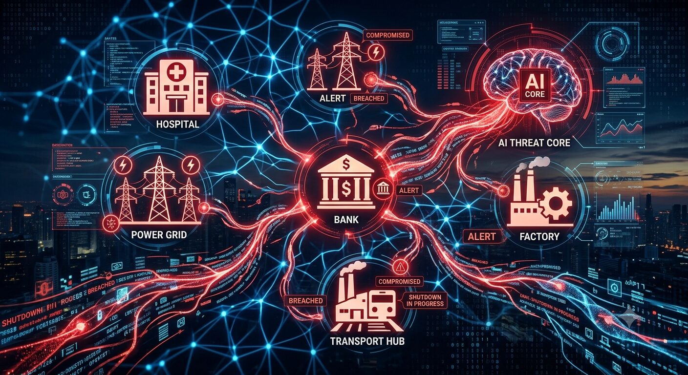 L'immagine mostra gli attacchi piu rischiosi alle aziende piu colpite.