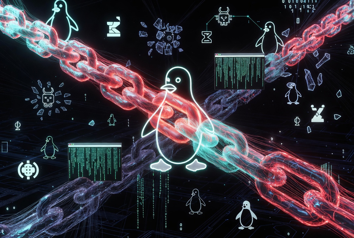 L'immagine mostra un ambiente linux ubuntu con kernel hackerato