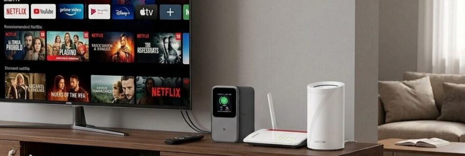 L'immagine mostra dei router 5g di ottima scelta pronti per essere usati per la navigazione.