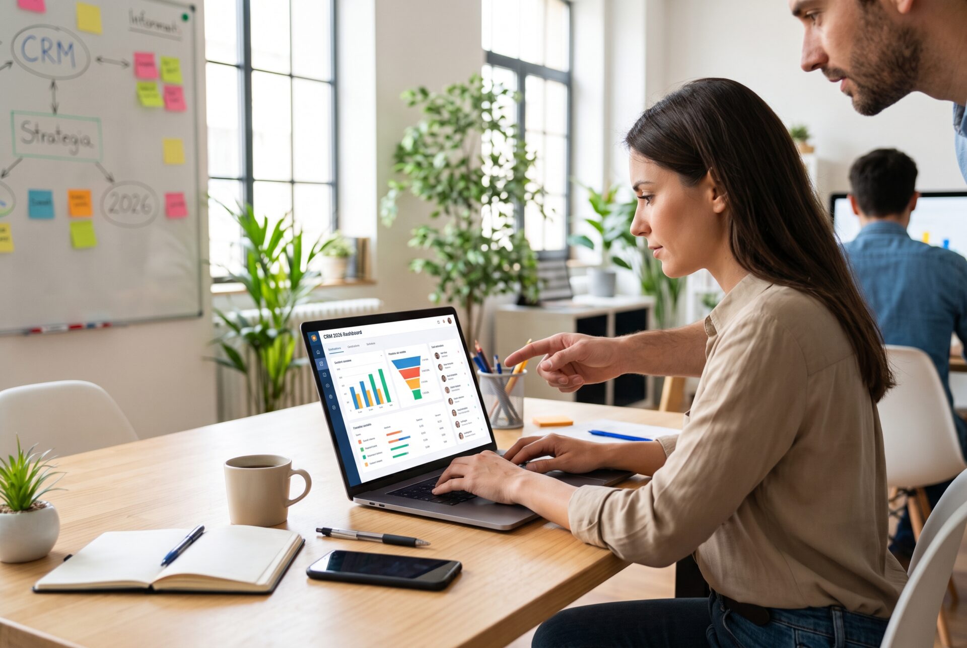 L'immagine mostra un utente alle prese nella scelta delle migliori crm per pmi.